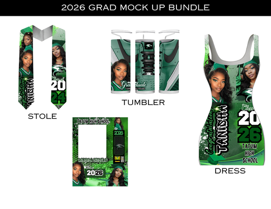2026 GREEN GRAD MOCKUP & Templates